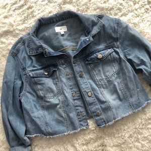 BP cropped denim jacket